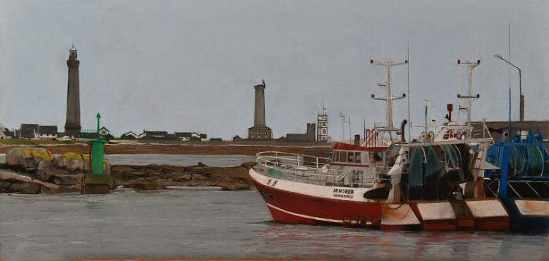 penmarch vu de saint guenole.jpg - Pastel / size 70x30